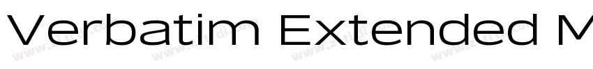 Verbatim Extended Me字体转换